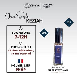 Nước Hoa Nam, Nữ Chính Hãng Chava Simple 5ml - Thơm Lâu 8-12H, Sang Trọng-Thanh Lịch-Đẳng Cấp - Chava Viet Nam