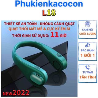 Quạt Đeo Cổ Không Cánh Cao Cấp L18, Điều Chỉnh 3 Tốc Độ giá sỉ