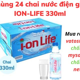 Thùng 24 chai nước điện giải ion kiềm akaline I-ON LIFE 330ml / Lốc 6 chai nước điện giải ion kiềm ION LIFE 330ml giá sỉ