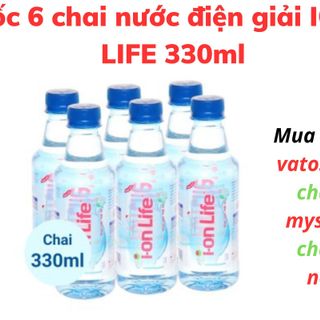 Thùng 24 chai nước điện giải ion kiềm akaline I-ON LIFE 330ml / Lốc 6 chai nước điện giải ion kiềm ION LIFE 330ml