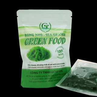 Rong nho tách nước GREEN FOOD - Túi zip 100g
