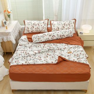 Set cotton đũi vintage 5 món