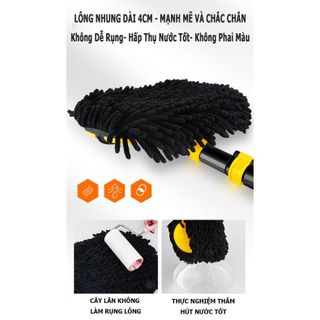 Chổi Lau Rửa Xe Ô Tô 3 Khớp Nối Linh Hoạt, Kéo Dài 1M, Sợi Nhung Mềm Mại Lau Siêu Sạch ( Giá Sỉ / Giá Buôn Bán )