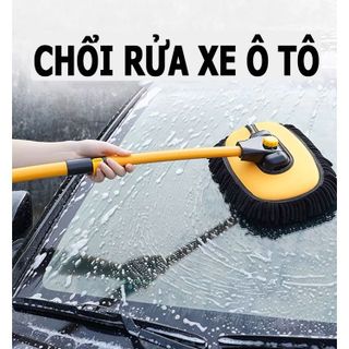 Chổi Lau Rửa Xe Ô Tô 3 Khớp Nối Linh Hoạt, Kéo Dài 1M, Sợi Nhung Mềm Mại Lau Siêu Sạch ( Giá Sỉ / Giá Buôn Bán )
