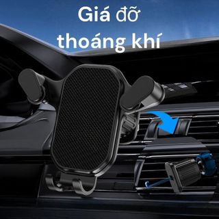 Giá đỡ điện thoại kẹp khe cửa gió điều hòa - kẹp siêu chắc chắn xoay 360 độ - dễ dáng lái xe và di chuyển - an toàn (Giá Sỉ / Giá bán buôn)