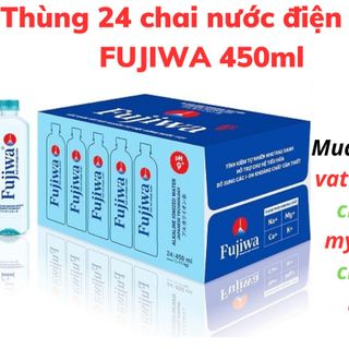 Thùng 24 chai nước ion kiềm FUJIWA 450ml / Lốc 6 chai nước ion kiềm FUJIWA 450ml