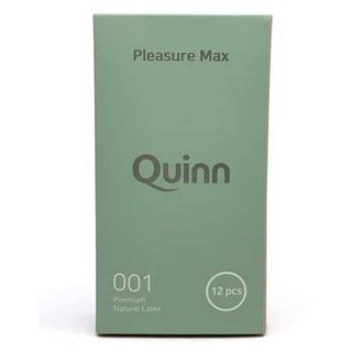 Bao cao su Hàn Quốc siêu mỏng Quinn Pleasure Max 001 - Gân - hộp 12 cái