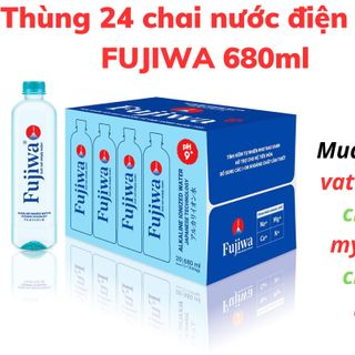 Thùng 20 chai nước ion kiềm FUJIWA 680ml / Lốc 6 chai nước ion kiềm FUJIWA 680ml