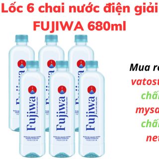 Thùng 20 chai nước ion kiềm FUJIWA 680ml / Lốc 6 chai nước ion kiềm FUJIWA 680ml