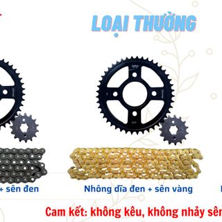 Nhông sên dĩa xe Exciter / Winner/ Xipo / Raider / Satria/ Satria Fi hàng Thái