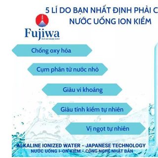 Thùng 12 chai nước ion kiềm FUJIWA 1.25 lít / Lốc 6 chai nước ion kiềm FUJIWA 1250ml