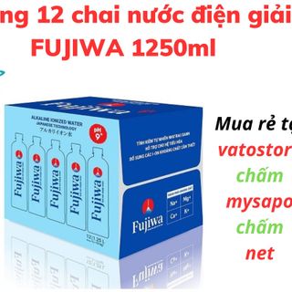 Thùng 12 chai nước ion kiềm FUJIWA 1.25 lít / Lốc 6 chai nước ion kiềm FUJIWA 1250ml