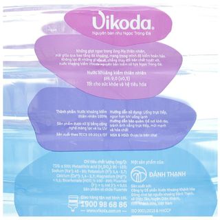Thùng 4 chai nước khoáng kiềm VIKODA 5 lít / Combo 2 chai nước khoáng kiềm VIKODA 5 lít