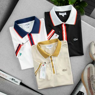 Áo thun polo nam, áo thun có cổ nam cao cấp, chất vải cá sấu cotton 4c. Logo thêu cực đẹp - size từ 55kg - 85kg
