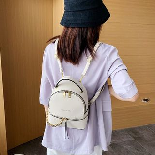 BALO NỮ MINI CAO CẤP DÂY XÍCH VÀNG ZIPPER NGANG  AS23007 - TRÙM SỈ VN