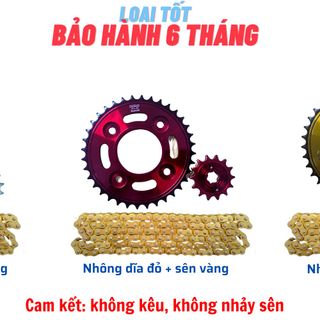 Nhông sên dĩa xe dream/ wave/ Furture/ Sirius giá sỉ