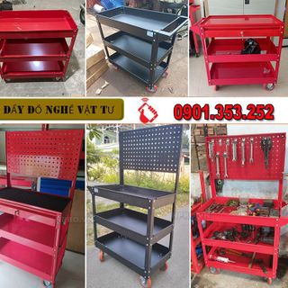 Xe đẩy đồ nghề vật tư nhiều ngăn