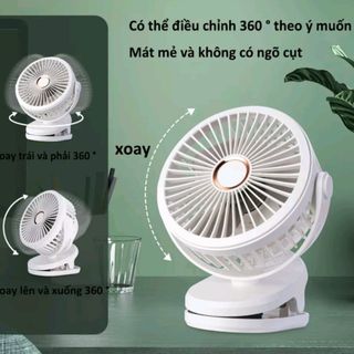 QUẠT CẦM TAY MINI KẸP BÀN KESIJAR K6