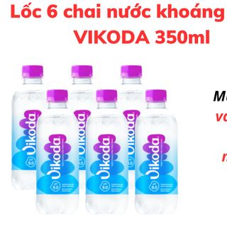 Thùng 24 chai nước khoáng kiềm VIKODA 350ml / Lốc 6 chai nước khoáng kiềm VIKODA 350ml