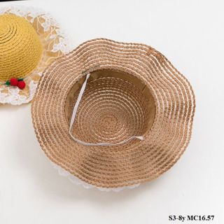 Mũ cói đi biển/ mũ cói cho bé S3-8y MC16.57