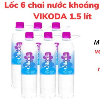 Thùng 12 chai nước khoáng kiềm VIKODA 1.5 lít / Lốc 6 chai nước khoáng kiềm VIKODA 1.5 lít