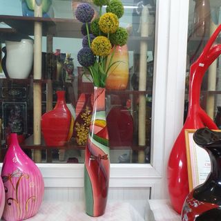 Bình hoa vuốt sơn mài hút tài lộc Thanh Bình Lê cắm hoa, trang trí bàn, kệ, nhà cửa, văn phòng, quà tặng ý nghĩa cho bạn
