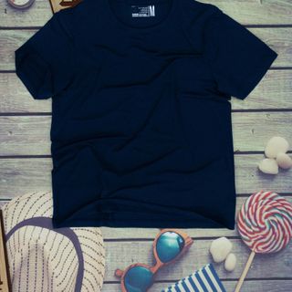 Áo thun cổ tròn, áo thun nam T-shirt cotton thấm hút, đơn giản A01-134 giá sỉ