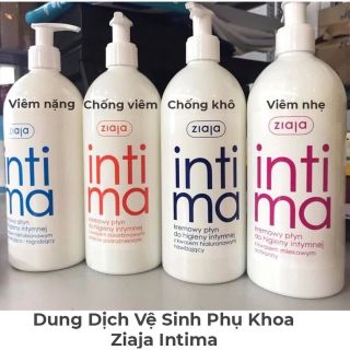 Dung Dịch Vệ Sinh Phụ Nữ Intima Ziaja Gel Phụ Khoa Giảm Khí Hư Huyết Trắng Full Màu 500ml