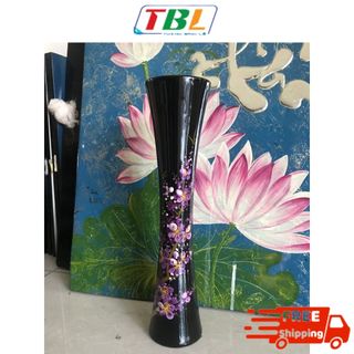 Bình ly sơn mài Thanh Bình Lê cao cấp nhiều họa tiết size 30x7