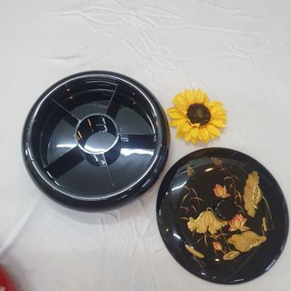 Hộp đựng bánh mứt 6 ngăn sơn mài Thanh Bình Lê hàng xuất khẩu đẹp, sang trọng