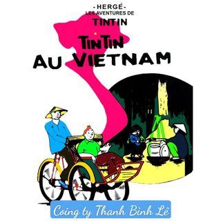 [Mẫu Mới] Tranh sơn mài cao cấp Thanh Bình Lê Những chuyến phiêu lưu củaTin Tin 20x30 cm