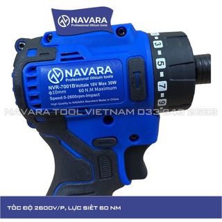 Máy chuyên vít Navara 7001B tặng 2 mũi khoan đa năng Động cơ Không chổi than bền bỉ và mạnh mẽ, Dây đồng nguyên chất giá sỉ