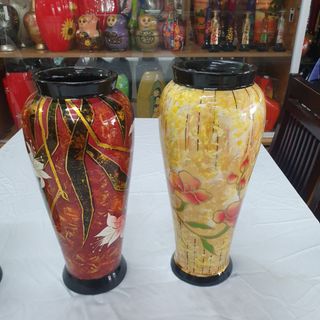 Bình sơn mài hút tài lộc cao cấp Thanh Bình Lê size 33x16 cm