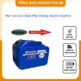 Pin 15 cell, pin 10 cell Navara chân pin phổ thông mạch 4 mosfet chống cháy có đèn báo pin Cell 2000mAh