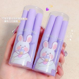 Set 6 Son Kem Thỏ Tím Magic Casa Vevet Lip Glaze