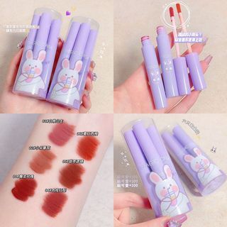 Set 6 Son Kem Thỏ Tím Magic Casa Vevet Lip Glaze