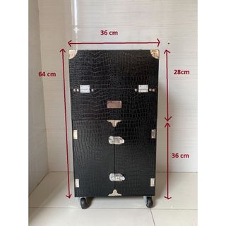 Combo 2 cốp mỹ phẩm đa năng, đựng dụng cụ trang điểm, make up, phun xăm, nối mi chuyên nghiệp gồm cốp size 37x20x30 cm v