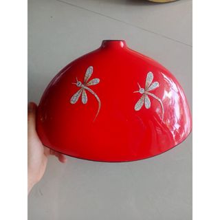 Bình hoa sơn mài Thanh Bình Lê 16.5x24 cm kiểu lạ mắt cắm hoa, trang trí nhà cửa, văn phòng, kệ tủ, làm quà tặng ý nghĩa