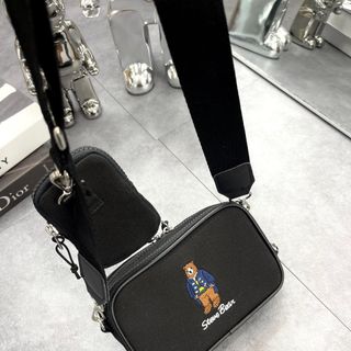 WHO.A.U STE.VE BEAR JQD MINI CROSS.BODY BAG Made in Korea full tem tag