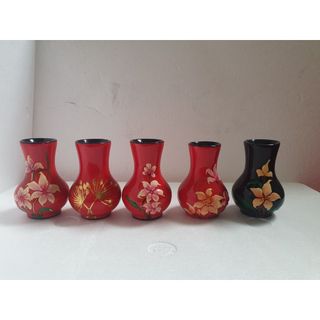 Bình Sơn Mài Họa Tiết Hoa Cao Cấp Thanh Bình Lê size 10x7