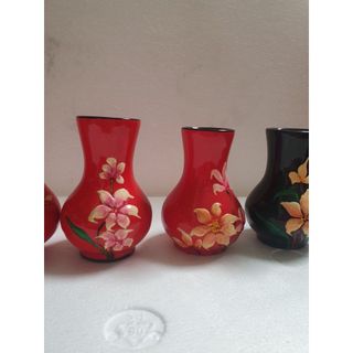Bình Sơn Mài Họa Tiết Hoa Cao Cấp Thanh Bình Lê size 10x7