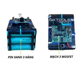 Pin máy khoan makita, pin 15 cell chân pin phổ thông, bin makita 6ah - cell pin 2000 giá sỉ