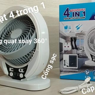 QUẠT SẠC ĐA NĂNG 4IN1 MODEL 607 ( ONLY FAN )