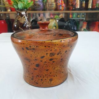 Hủ đựng trà sơn mài cao cấp họa tiết cổ xưa