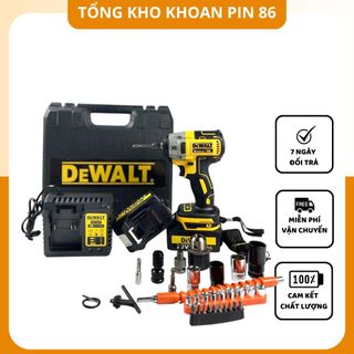 Máy siết bulong, máy bắn bulong Dewalt sử dụng chân pin thông dụng, đầu 2 trong 1 giá sỉ