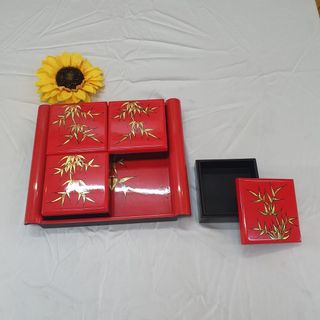 Khay hộp đựng bánh mứt sơn mài cao cấp Thanh Bình Lê, Khay cuốn