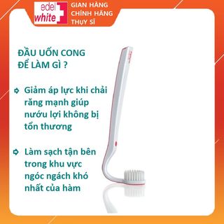 Bàn chải siêu mềm Ultrasoft Flosserbrush (sợi lông siêu mềm 0,02mm, cán có thể uốn cong, phù hợp mọi loại răng)