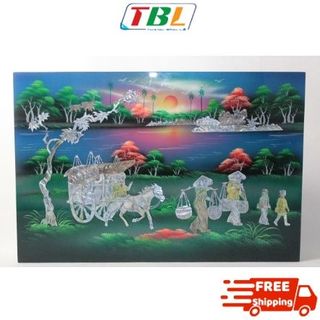 Tranh sơn mài khảm xà cừ cao cấp size 40x60 treo tường, trang trí nhà cửa, văn phòng, quà tặng tân gia, tặng dịp Lễ, Tết giá sỉ