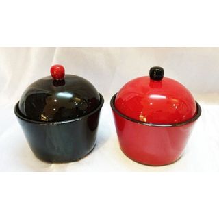 Hủ Trà cupcake Sơn Mài Cao Cấp Thanh Bình Lê đựng bánh kẹo, mứt, vật dụng nhỏ, trang trí bàn kệ, nhà cửa, văn phòng
