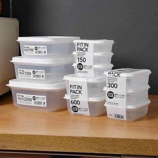 Set 3 hộp nhựa đựng thự phẩm nắp dẻo mầu trắng dung tích 300ml nhập khẩu từ Nhật Bản